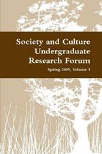 Book cover for 1st Annual Society & Culture Undergraduate Research Forum