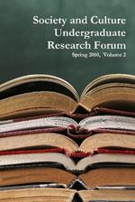 Book cover for 3rd Annual Society & Culture Undergraduate Research Forum